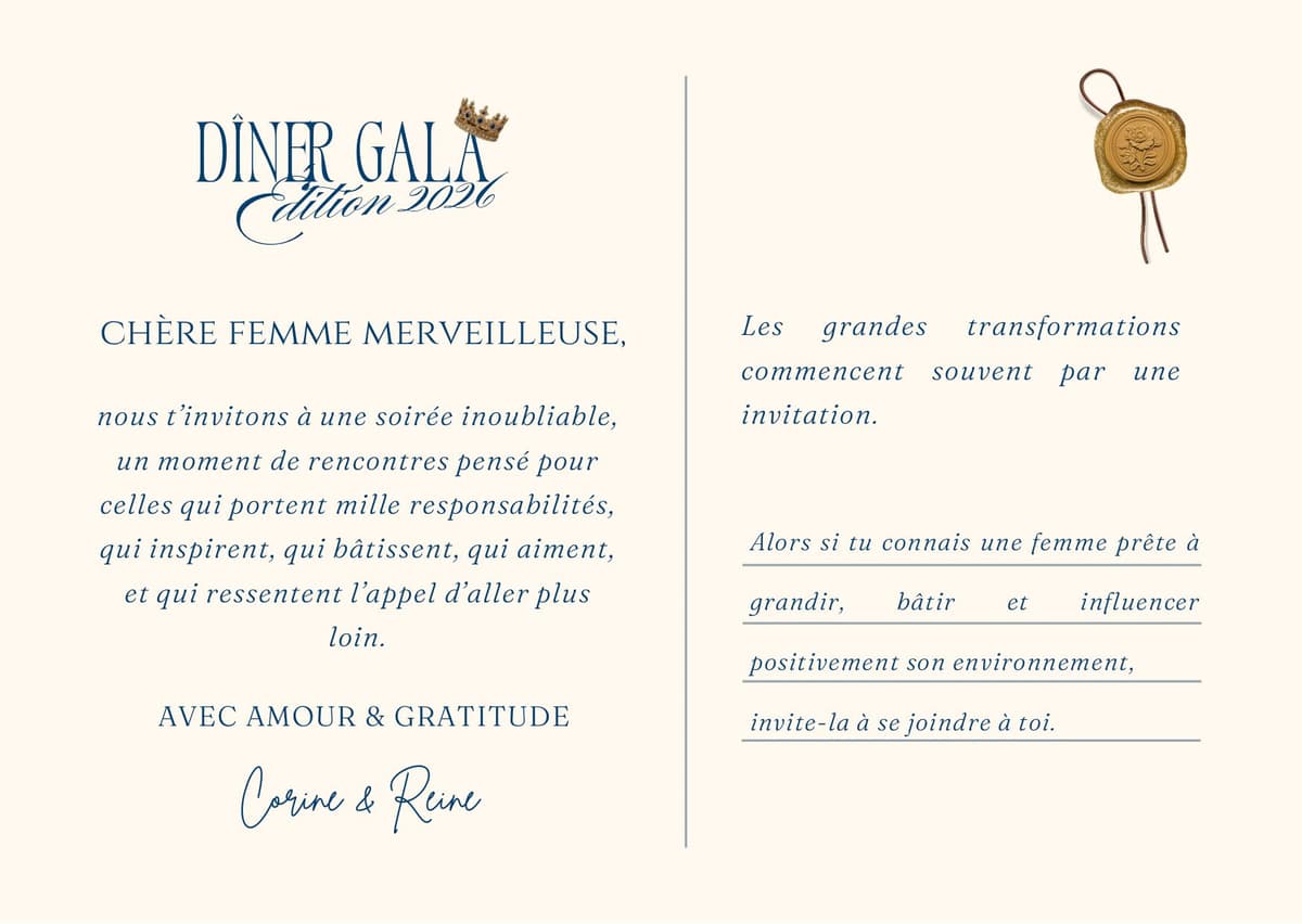 Invitation Oser Croire